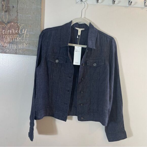 Eileen Fisher Blue Organic jacket - Picture 2 of 15